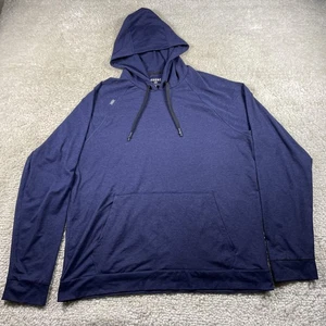 Rhone Hoodie Herren Large blau leichter Performance Tech Pullover Tasche - Bild 1 von 9