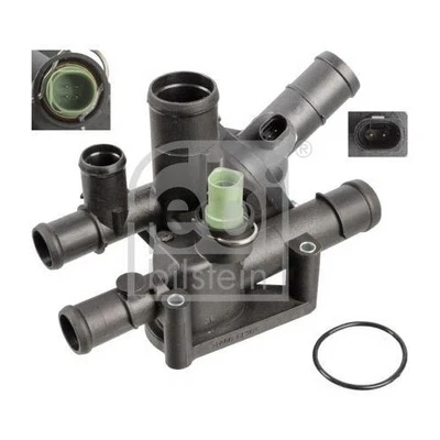 Termostato Refrigerante Febi Bilstein 108008 per Audi Seat Skoda VW - Immagine 1 di 2