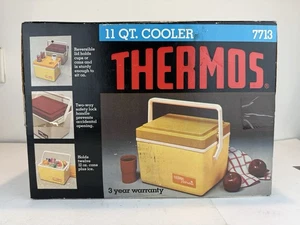 Thermos SunPacker 11 Qt Yellow Body Gold Lid Cooler Model 7713 NEW IN BOX - Picture 1 of 11