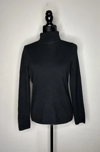 Charter Club Luxus Kaschmir Pullover PM Petite M schwarz Rollkragen klassisch weich - Bild 1 von 9