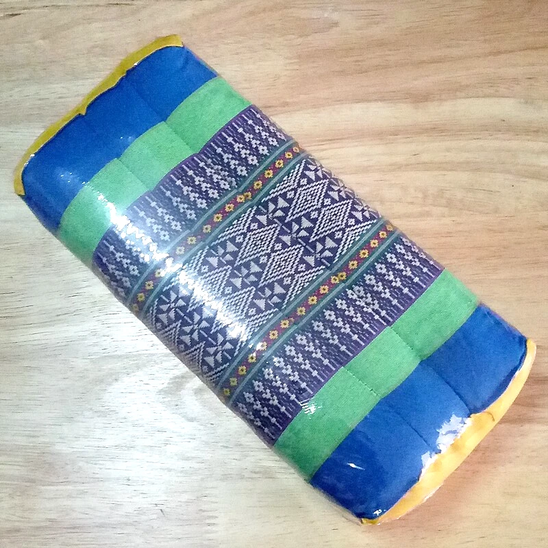 Cojín de almohada de algodón tailandés yoga reposacabezas meditación KAPOK 100 % relleno  Foto 1 de 4