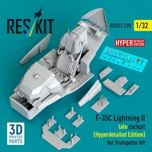 F-35C Lightning II late cockpit (Hyperdetailed Edition) for Trumpeter kit (1/32) - Picture 1 of 3