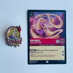 Disney Lorcana TCG: First Chapter 121/204 Let Down Your Hair Rapunzel & Pin - Bild 1 von 6
