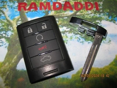 #1 100% Clean OEM 08/15 Cadillac CTS STS Smart Remote Transmitter Fob 25943676 - Image 1 of 4