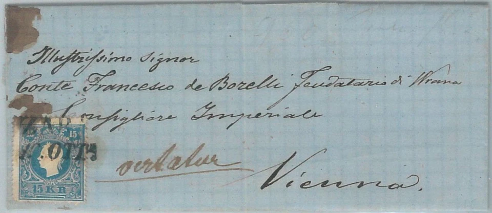 75071 - AUSTRIA Croatia - POSTAL HISTORY - COVER from ZARA - Conte di LOVRANA - Image 1 of 1