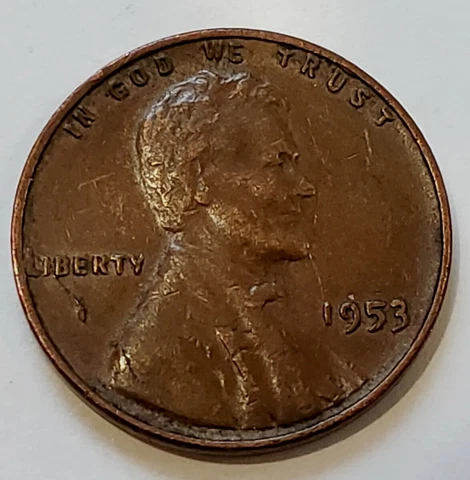 1953 Lincoln Cent Lamination Error  7665 Cover