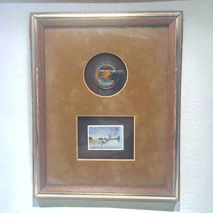 Vintage Ducks Unlimited 50 Years Silver Coin And Stamp Framed 1988 - Picture 1 of 11