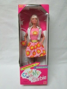 Mattel Special Edition 1997 "Color with Me" Barbie Doll No. 19047 - Picture 1 of 6