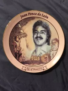 Juan Ponce de Leon Age of Discovery Porcelain Plate (Limited To 25 Firing Days) - Picture 1 of 1