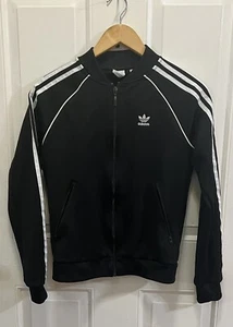Adidas womens black full zip xs track jacket - Picture 1 of 3