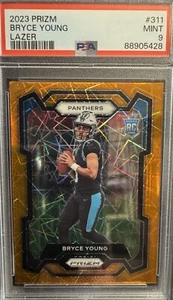 2023 Panini Prizm Bryce Young Rookie Orange Lazer Prizm 311 PSA 9 - Picture 1 of 2