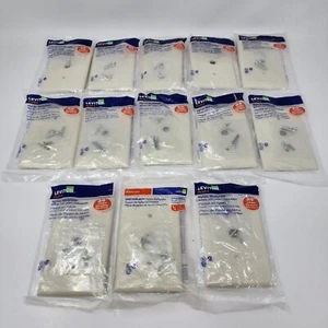 Leviton 1-Gang Midway 0.406" Hole Telephone/Cable Wall Plate Almond (13 Pack) - Picture 1 of 6