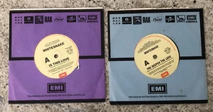 WHITESNAKE - 2x 7" VINYL SINGLES - 1987 / 1989 - GREAT - EMI RECORDS AUSTRALIA - Picture 1 of 4