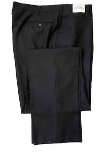 TRUSSINI~ Mens Premium  Italian  Wool Dress Pants ~ Black~ Size 42/UNF NEW $225