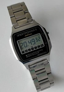Elektronika 5 29360 (206B) Lithium Original Vintage Soviet Digital Watch 1980s - Picture 1 of 12