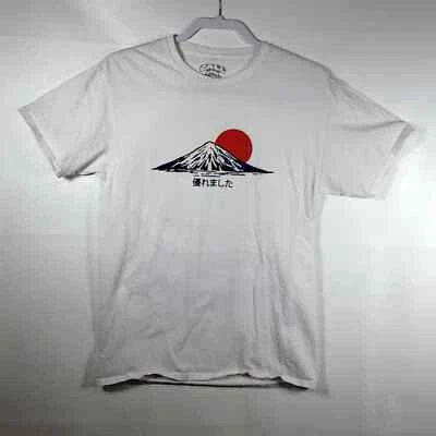 Camiseta Call Your Mother Para Hombre Talla Mediana Monte Fiji Rojo Sol Cultura Pop Japonesa Foto 1 de 4