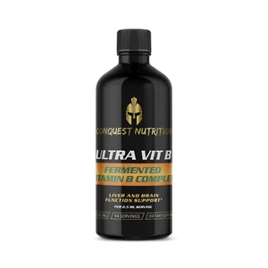 Complejo vitamínico B fermentado Conquest UltraVit B 8 fl oz - 94 porciones vegano - Imagen 1 de 2