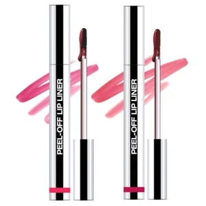 2Pcs Matte Liquid Lip Stain Peel off Lip Liner Tattoo, Matte Peel off Lip Stain, - Picture 1 of 7