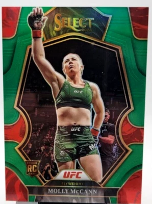 2023 PANINI SELECT UFC MOLLY MCCANN #205 ROOKIE RC Green  3/5 - Image 1 of 2