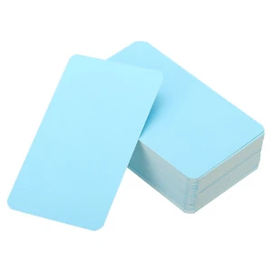3.5" x 2" Blank Paper Business Cards, 90 Pack Small Index Flash Cards , Blue - Picture 1 of 7