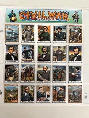 Scott #2975 32c Civil War of 20 Stamps - Image 1 of 4