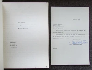 FRANCES CUMMINGS BOOK MANUSCRIPT THE COMMUNE WITH FREAS LETTER 1979 - Picture 1 of 2