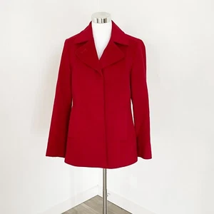 Sportscraft Wool Blend Blazer Classic Fit Button Front Notch Lapel Red Size 8 - Picture 1 of 12