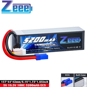 Zeee 5S 18.5V Lipo Akku 100C 5200mAh EC5 softcase für RC Auto Flugzeug Airplane - Bild 1 von 8