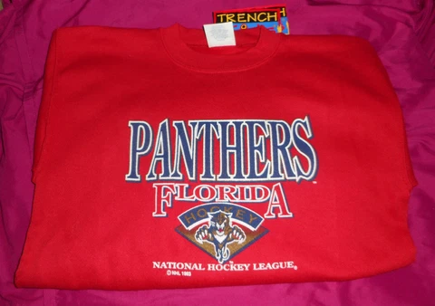 New with Tag NHL Florida Panthers Sweatshirt Original Logo 1993 Size M Kids Cover