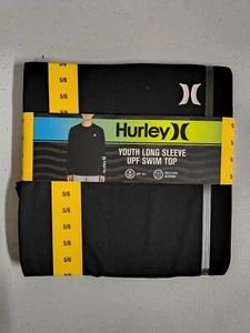Hurley Youth 5/6 Boy's UPF 50+ Long Sleeve Rash Guard Swim Top - Picture 1 of 2