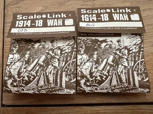 ESCALA ENLACE-LA GRAN GUERRA-PRIMERA GUERRA MUNDIAL-OFICIAL DE INFANTERÍA DEL EJÉRCITO ALEMÁN Y CABEZA OPT - Imagen 1 de 2