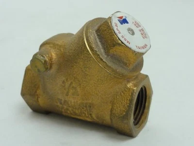205839 Old-Stock; Milwaukee Valve 510-T-1/2 Swing Check Valve; 1/2" NPT - Image 1 of 4