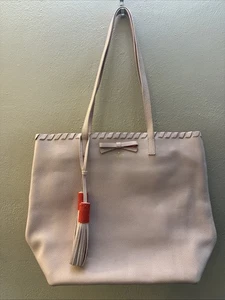 Kate Spade On Purpose Zip-top Pink Pebbled Leather Tote Bag - Picture 1 of 6