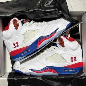 Air Jordan 5 "Blanco, Azul y Rojo" HQ7978-102 Zapatillas de Baloncesto Hombre - Imagen 1 de 6
