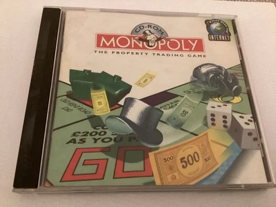 Hasbro Monopoly CD-ROM Vintage Computer Software Windows 95 or 3.11 - Image 1 of 4