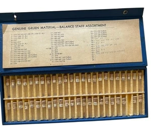Gruen Staffs Assortment of Balance watch repair Antique In Box 47 Assorted Piece - Picture 1 of 9