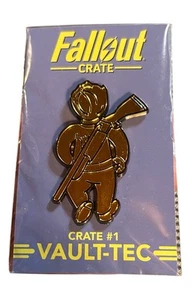 Fallout 4 76 2 3 New Vegas Crate # 1 Vault-Tec Pin PlayStation 4 XboxOne PS4 New - Picture 1 of 13