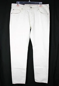Pantalón de mezclilla ajustado de pierna recta mezcla de lino 7 For All Mankind 33 para mujer $248 - Imagen 1 de 10