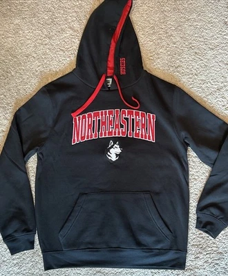 NUEVO Northeastern University Huskies NCAA Sudadera con Capucha Grande Negra Nueva con Etiquetas Foto 1 de 4