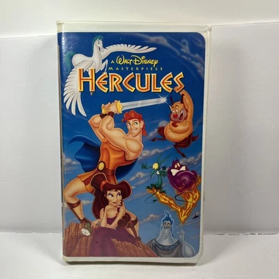 Hercules VHS 1997 Disney Video Tape Masterpiecce Movie VTG Clamshell Nearly New! Foto 1 de 4