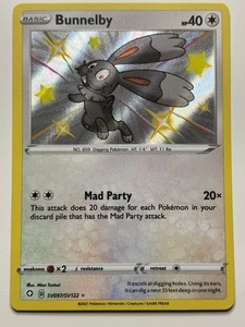 Bunnelby SV097/SV122 Shiny Holo Shining Fates Pokémon Card - Picture 1 of 4