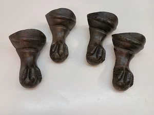 Complete Set of 4 Antique Clawfoot Tub Legs - Picture 1 of 4