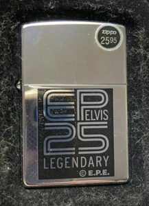 2002 Mint Zippo Lighter. "Elvis” EP Legendary 25th Anniversary. MIB Collector - Picture 1 of 7