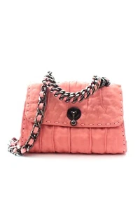 Ermanno Scervino Faubourg Mini Leather Crossbody Bag / Pink / RRP - Picture 1 of 6