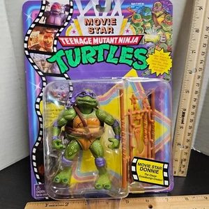 Teenage Mutant Ninja Turtles Movie Star Donnie 4" Action Figure Package Wear NEW - Picture 1 of 5