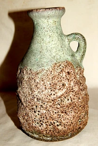 FAT LAVA Vase mit Henkel 1960/70er - Picture 1 of 9