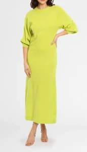 JAC + JACK Apple Sweater Merino Wool Midi Dress Pre owned Size 10 AU - Picture 1 of 7