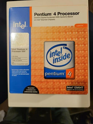 Intel Pentium 4 506 1MB L2 Cache 2.66GHz Socket 775 CPU BX80547PE2667EN SL8J8 - Image 1 of 4