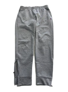 Champion Mens Jogger Gray LARGE Zip pocket RETURN: Right ankle Zipper broken - Picture 1 of 15