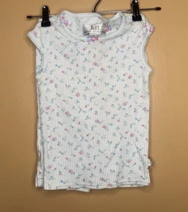 Karen Neuburger Girls Size Small Pajamas 2Pc Set Blue Floral Short Sleeve Shorts - Picture 1 of 21